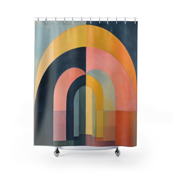 Soft Geometric Archways - Shower Curtain