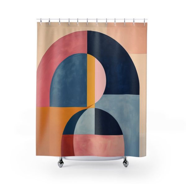 Soft Geometric Windows - Shower Curtain