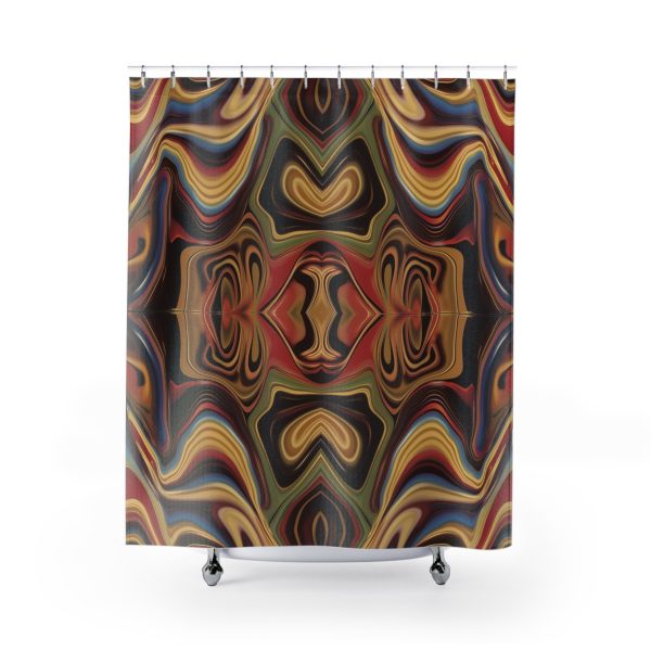 Lipnotic Kaleidoscope Background 02 - Shower Curtain