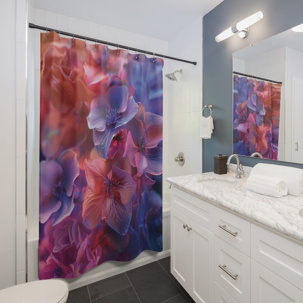 Bright Fantasy Floral 03 - Shower Curtain - Image 2