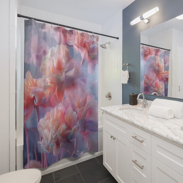 Floral Nebula 03 - Shower Curtain - Image 2