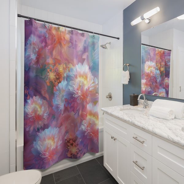 Floral Nebula 04 - Shower Curtain - Image 2