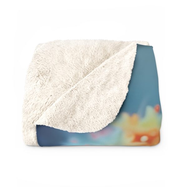 Bright Fantasy Floral 06 - Sherpa Fleece Blanket - Image 6