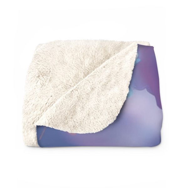 Floral Nebula 06 - Sherpa Fleece Blanket - Image 6