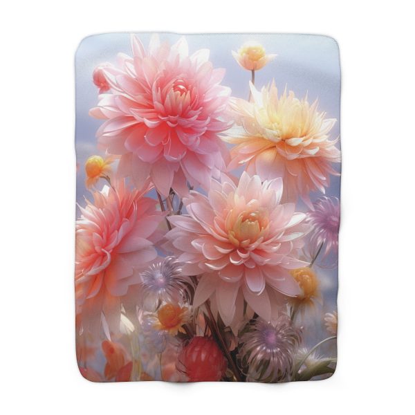 Rise and Shine Bouquet - Sherpa Fleece Blanket - Image 5