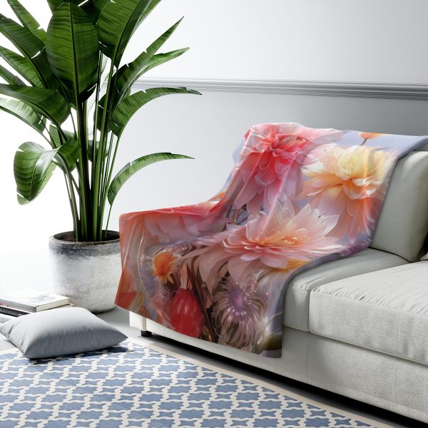 Rise and Shine Bouquet - Sherpa Fleece Blanket - Image 7