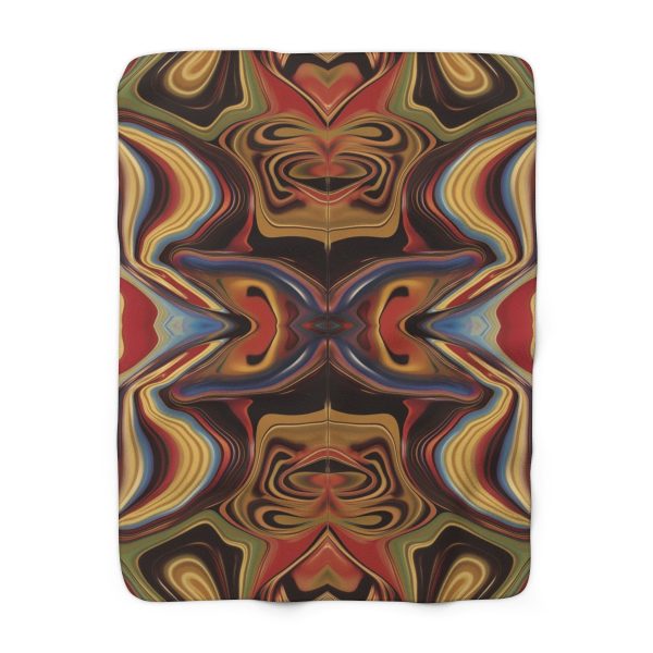 Lipnotic Kaleidoscope Background 01 - Sherpa Fleece Blanket - Image 5