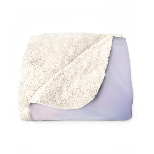 Pastel Palette Fantasy Feather Puffs - Sherpa Fleece Blanket - Image 6