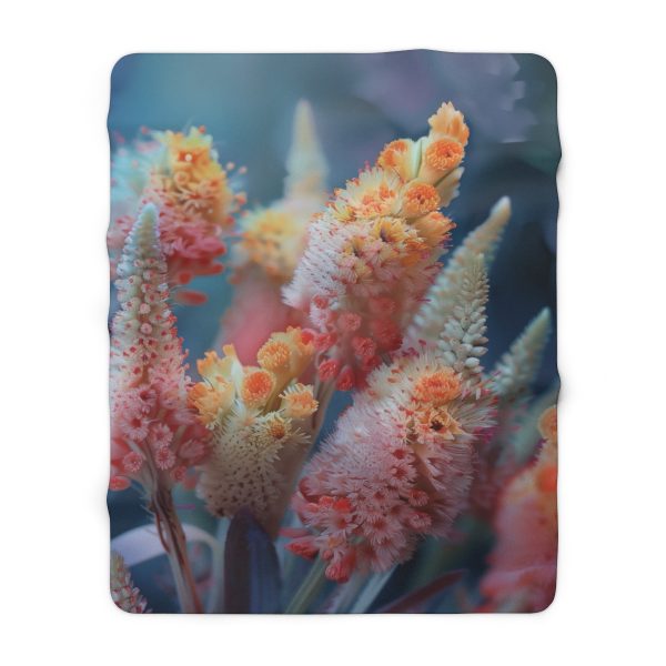 Bright Fantasy Floral 06 - Sherpa Fleece Blanket