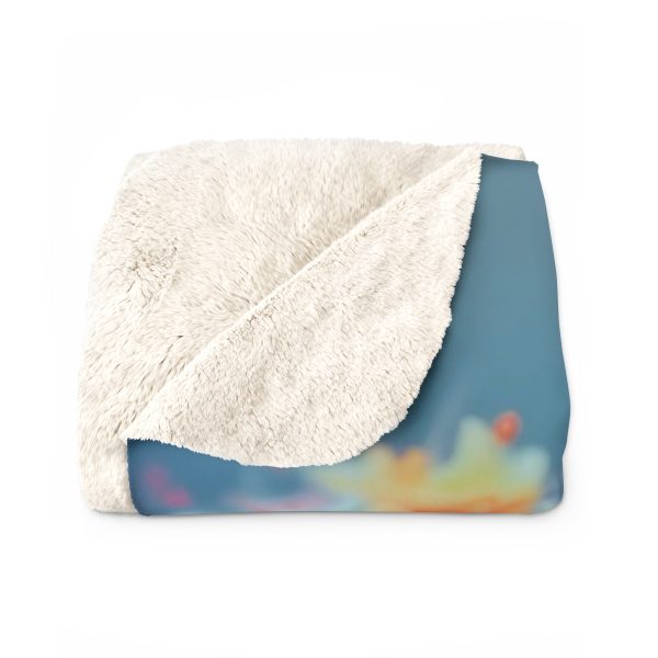 Bright Fantasy Floral 06 - Sherpa Fleece Blanket - Image 2