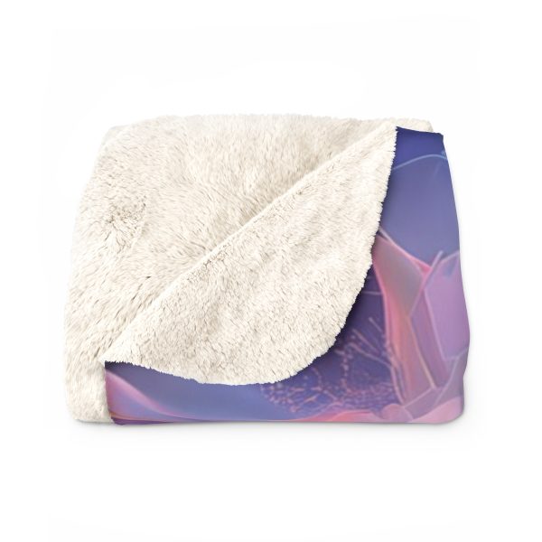 Floral Nebula 09 - Sherpa Fleece Blanket - Image 2