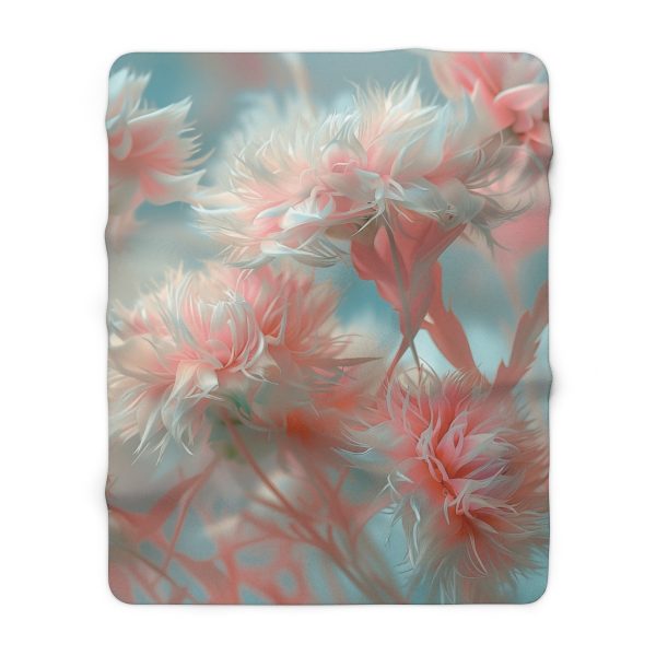 Floral Nebula 01 - Sherpa Fleece Blanket