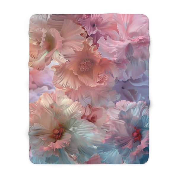 Floral Nebula 02 - Sherpa Fleece Blanket