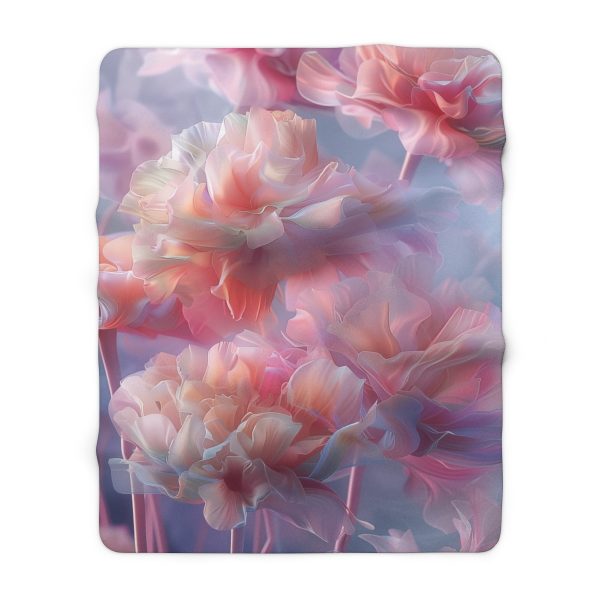 Floral Nebula 03 - Sherpa Fleece Blanket