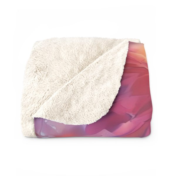 Floral Nebula 04 - Sherpa Fleece Blanket - Image 2