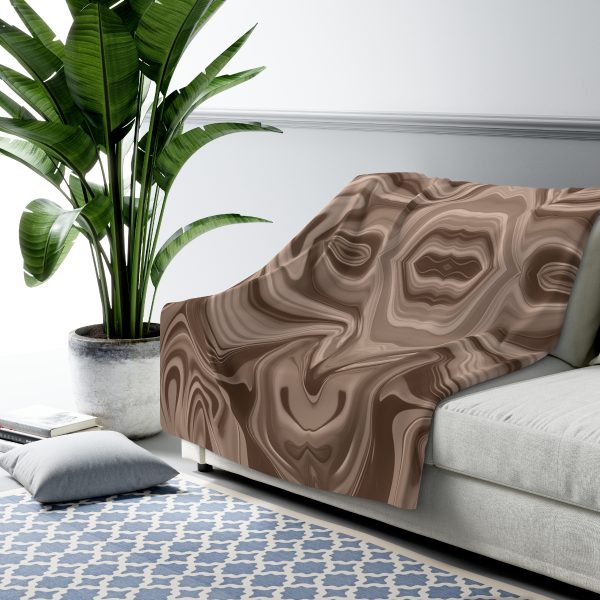 Lipnotic Kaleidoscope Background In Almondine 03 - Sherpa Fleece Blanket - Image 7