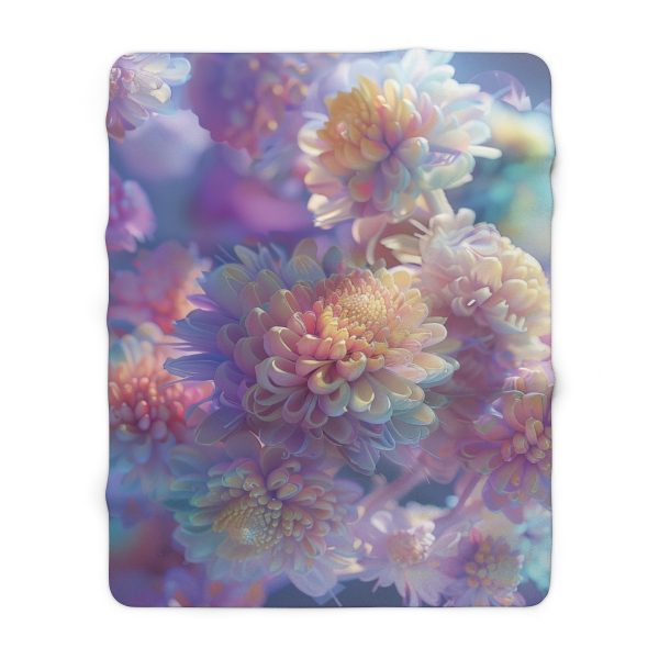 Floral Nebula 06 - Sherpa Fleece Blanket