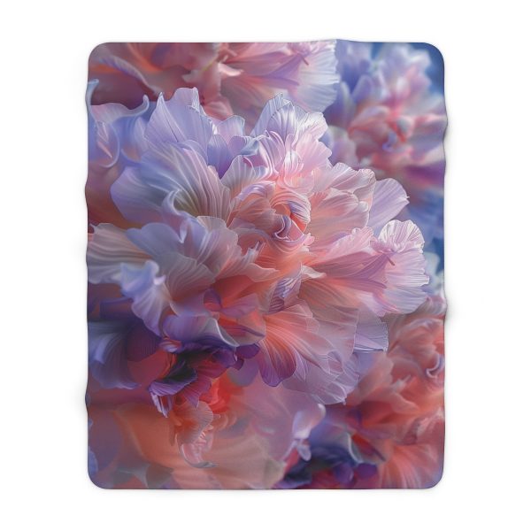 Floral Nebula 07 - Sherpa Fleece Blanket