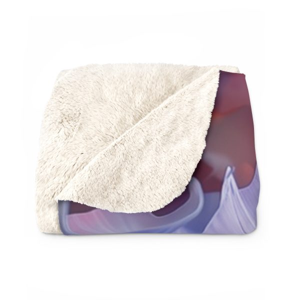 Floral Nebula 07 - Sherpa Fleece Blanket - Image 2