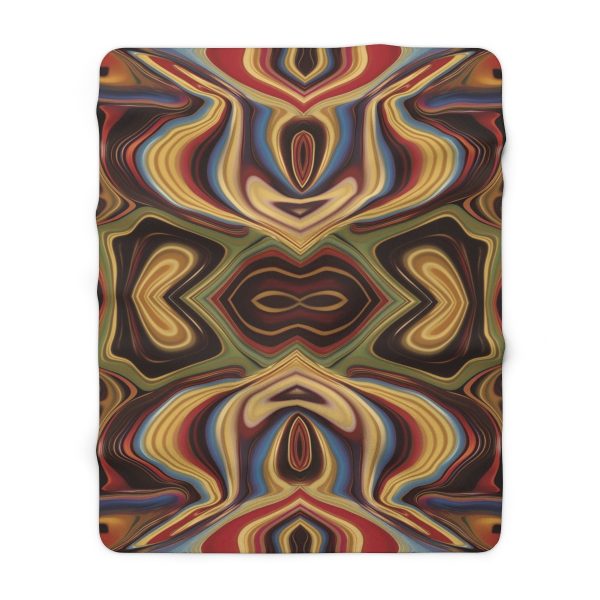 Lipnotic Kaleidoscope Background 04 - Sherpa Fleece Blanket