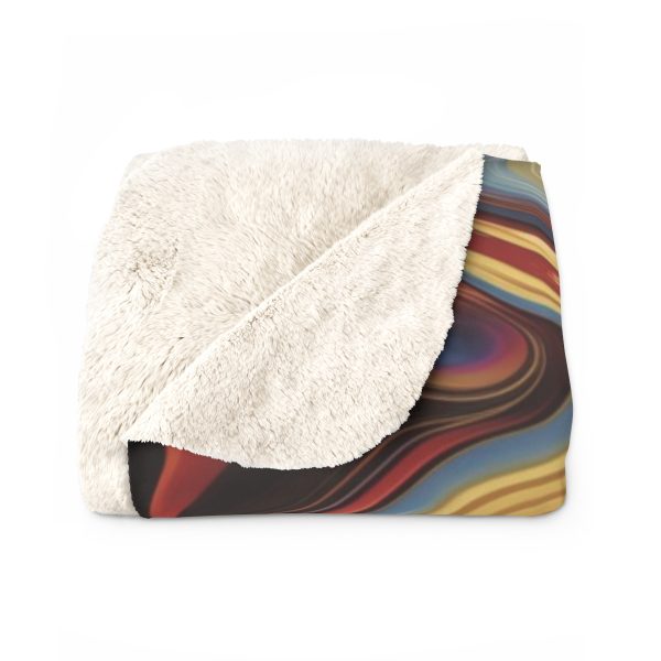 Lipnotic Kaleidoscope Background 04 - Sherpa Fleece Blanket - Image 2