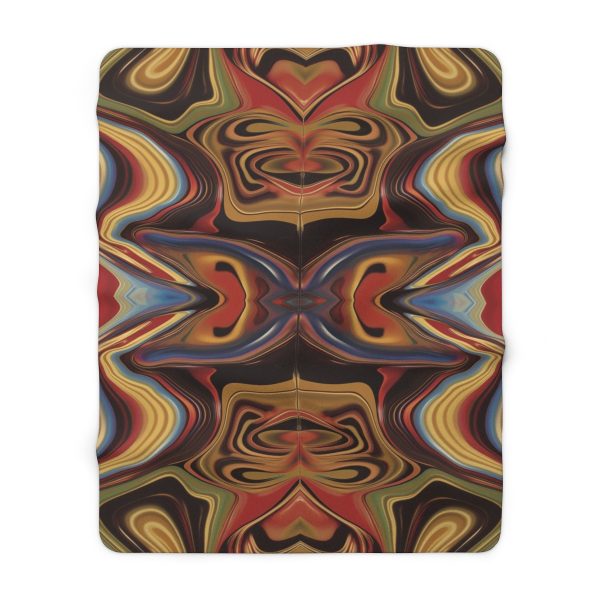 Lipnotic Kaleidoscope Background 01 - Sherpa Fleece Blanket