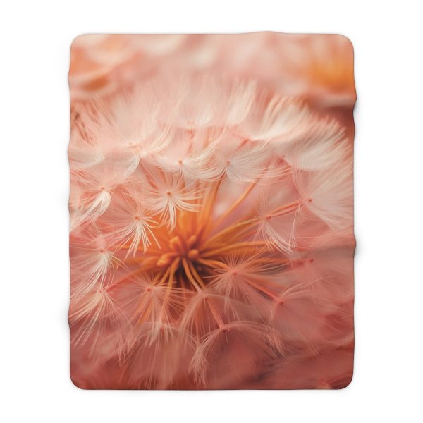 Lovely Fuzzy Fluff in Peach 01 - Sherpa Fleece Blanket