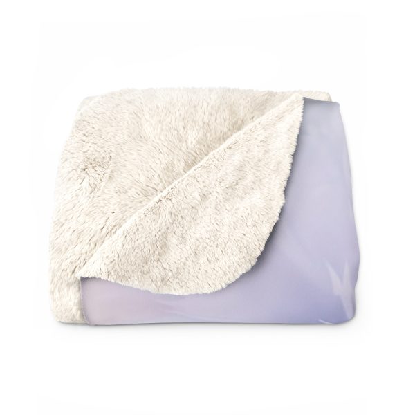 Pastel Palette Fantasy Feather Puffs - Sherpa Fleece Blanket - Image 2