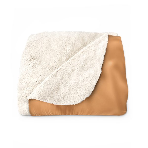 Dandelion Dream in Sunkissed Peach - Sherpa Fleece Blanket - Image 2