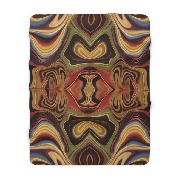 Lipnotic Kaleidoscope Background 02 - Sherpa Fleece Blanket