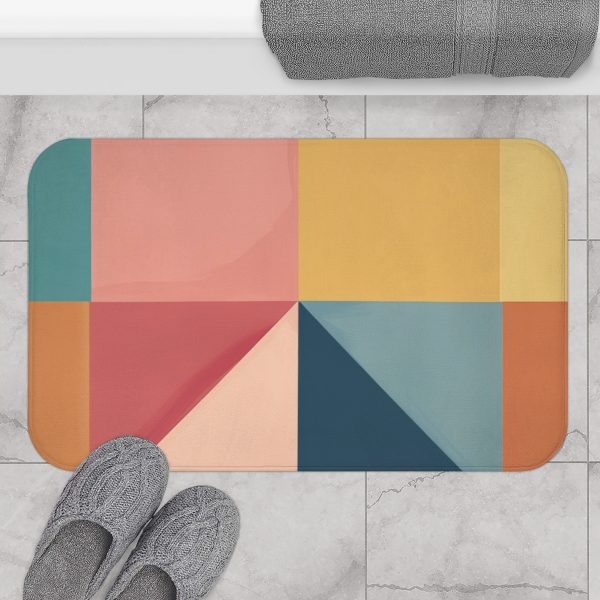 Soft Geometric Pyramid 01 - Bath Mat - Image 4