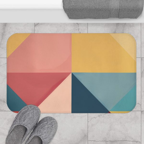 Soft Geometric Pyramid 03 - Bath Mat - Image 4