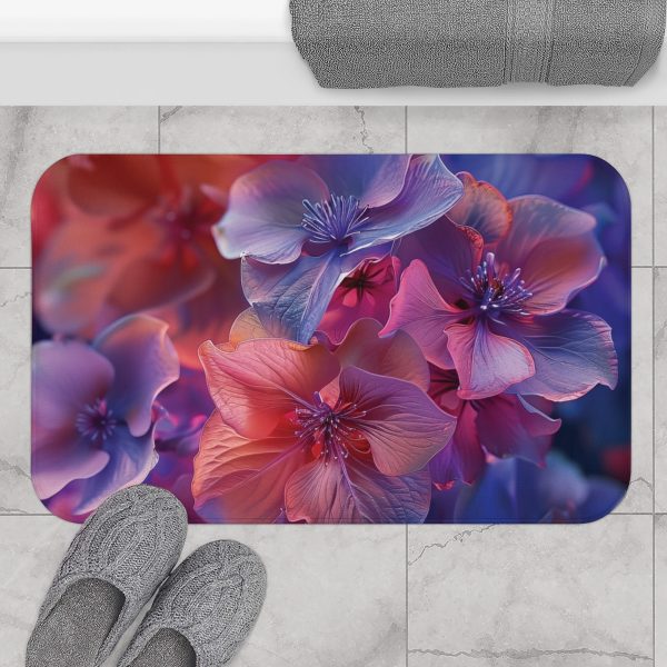 Bright Fantasy Floral 03 - Bath Mat - Image 4