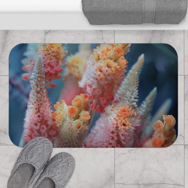 Bright Fantasy Floral 06 - Bath Mat - Image 4