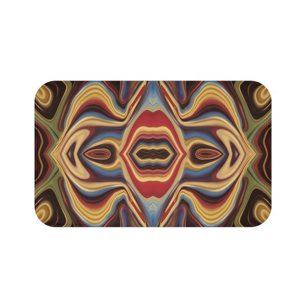 Lipnotic Kaleidoscope Background 03 - Bath Mat