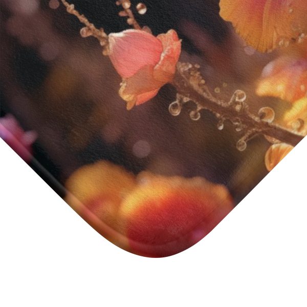 Bright Fantasy Floral 01 - Bath Mat - Image 2