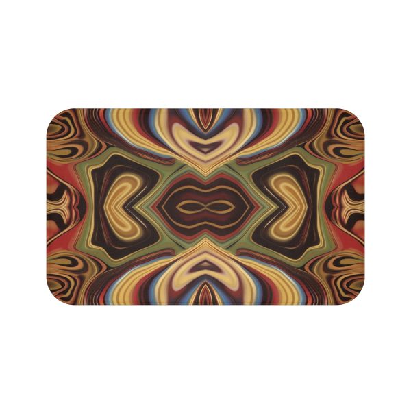 Lipnotic Kaleidoscope Background 04 - Bath Mat