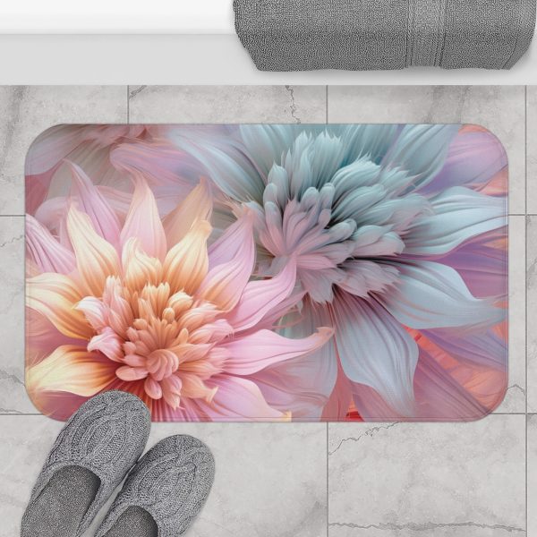 Pastel Fantasy Baroque Floral 03 - Bath Mat - Image 4