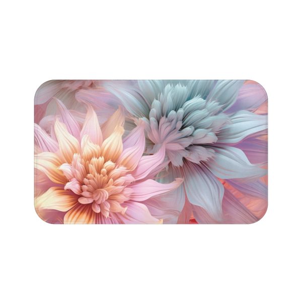 Pastel Fantasy Baroque Floral 03 - Bath Mat