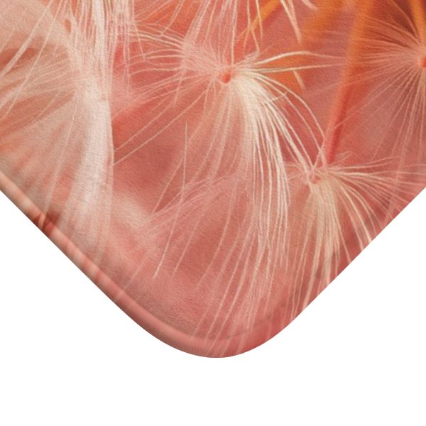 Lovely Fuzzy Fluff in Peach 01 - Bath Mat - Image 2