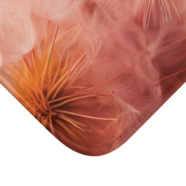 Lovely Fuzzy Fluff in Peach 02 - Bath Mat - Image 2