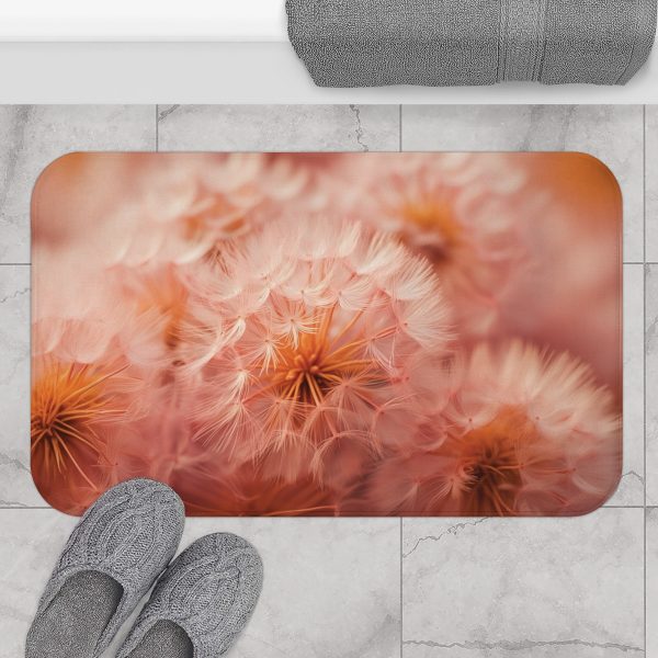 Lovely Fuzzy Fluff in Peach 02 - Bath Mat - Image 4