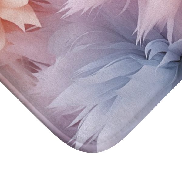 Pastel Palette Fantasy Feather Puffs - Bath Mat - Image 2