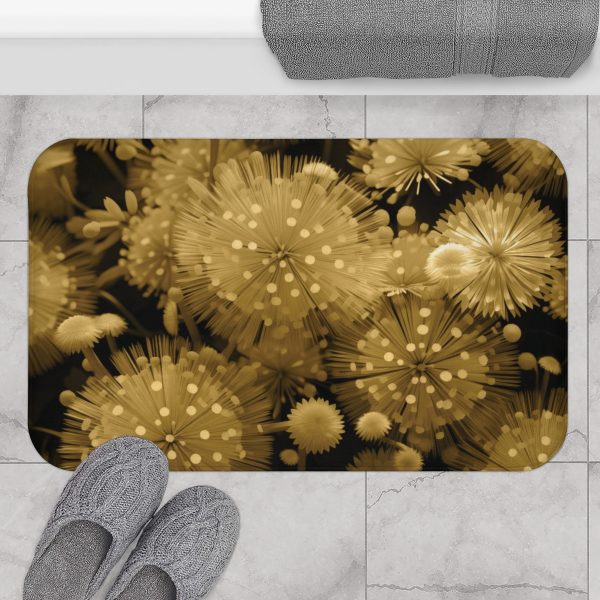 Fine and Dandy Motif in Sauterne Tone - Bath Mat - Image 4