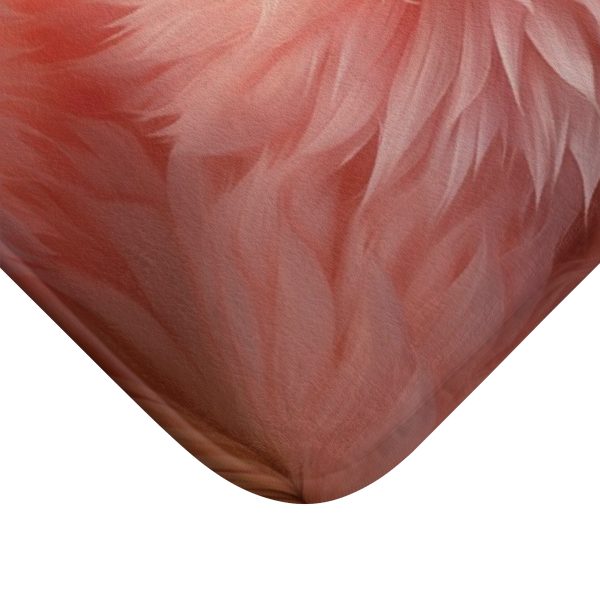 Lovely Fuzzy Buds in Peach 02 - Bath Mat - Image 2