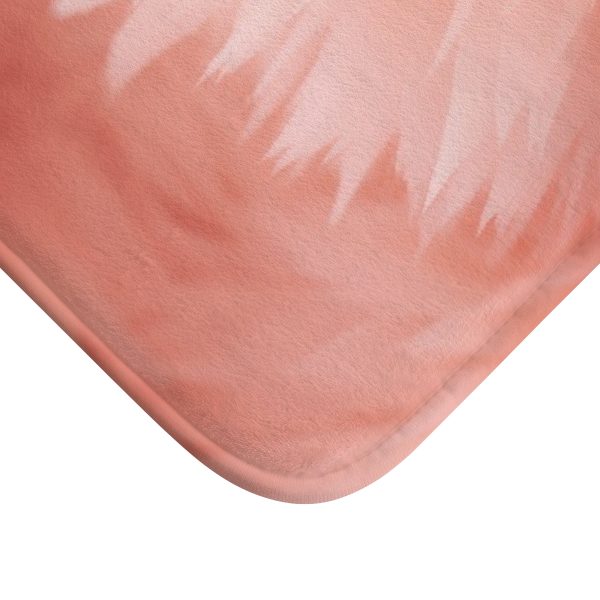 Lovely Fuzzy Buds in Peach 03 - Bath Mat - Image 2