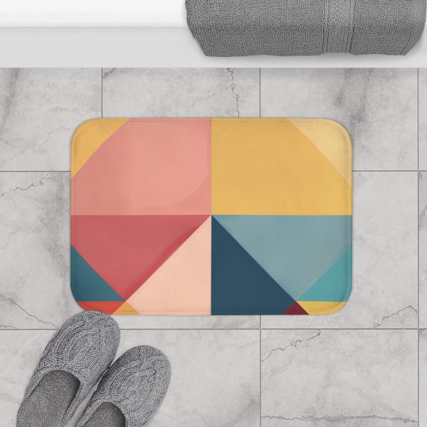 Soft Geometric Pyramid 03 - Bath Mat - Image 8