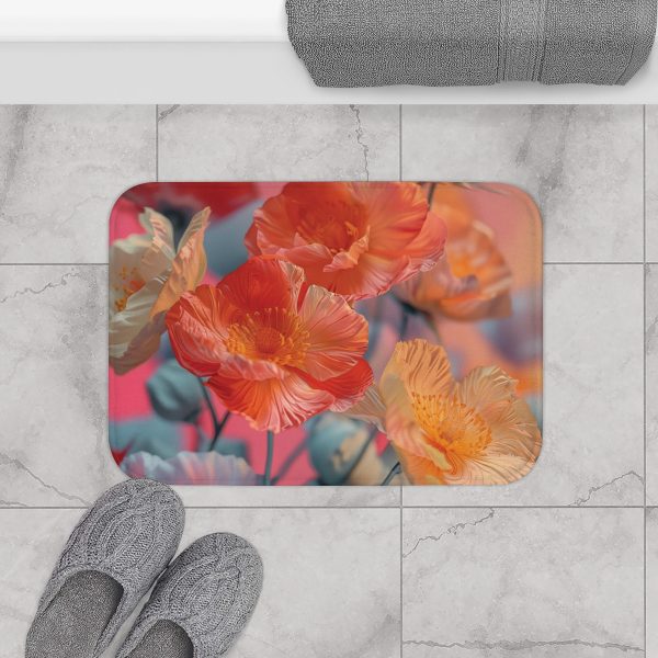 Bright Fantasy Floral 05 - Bath Mat - Image 8