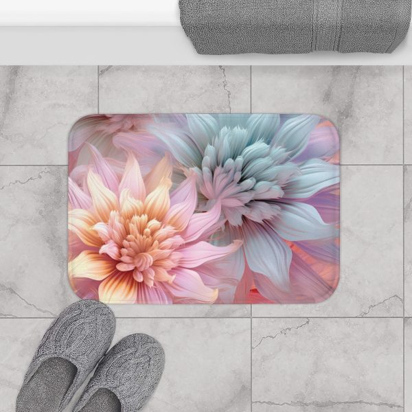 Pastel Fantasy Baroque Floral 03 - Bath Mat - Image 8