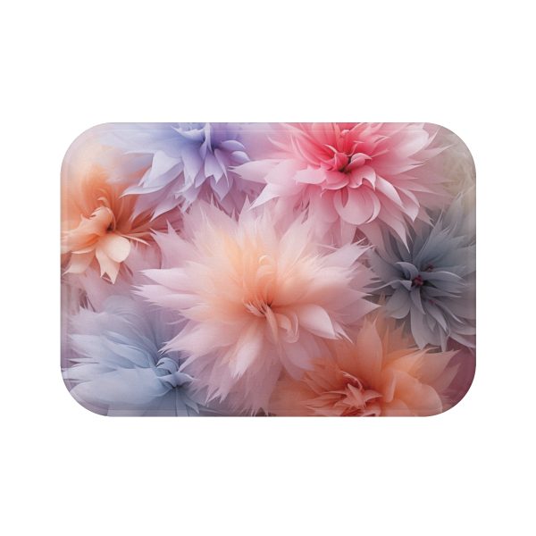 Pastel Palette Fantasy Feather Puffs - Bath Mat - Image 5